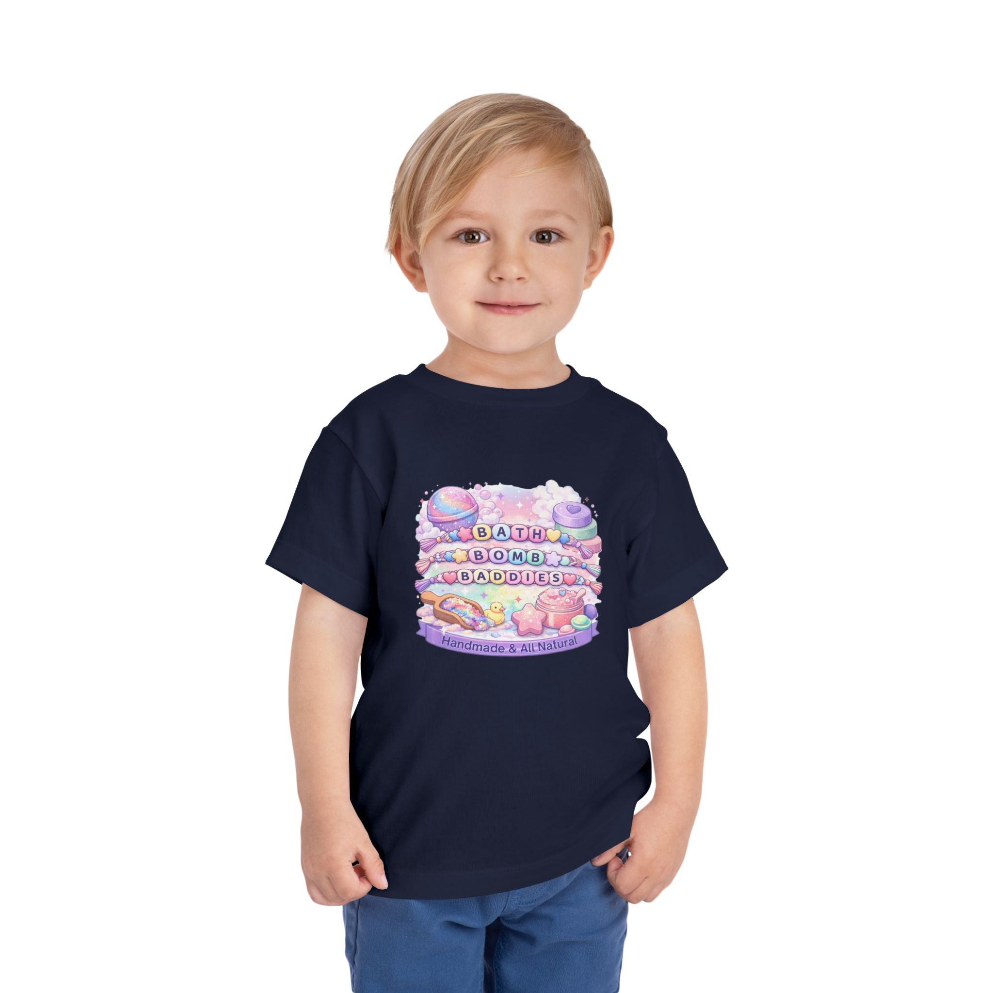 Toddler Bath Bomb Baddies T-Shirt — Pastel Handmade Bath Bombs Graphic Tee
