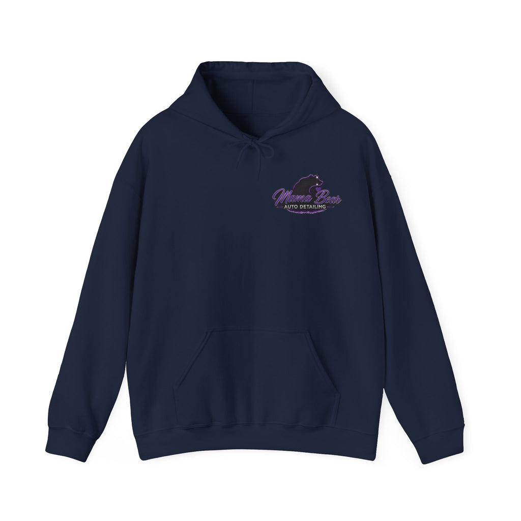 Mama Bear Auto Detailing Hoodie — Women's Car Care Team Pullover