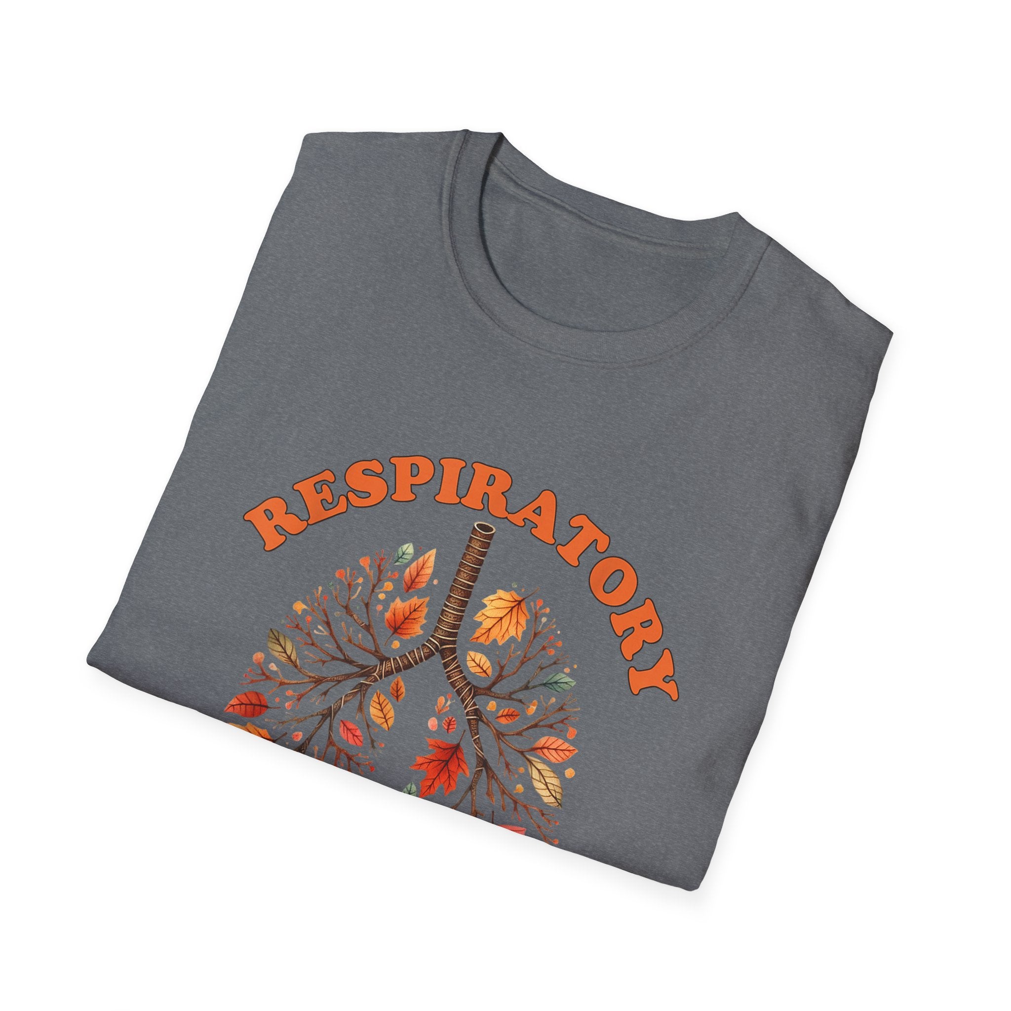 Fall Leaves Softstyle T-Shirt Respiratory Therapist