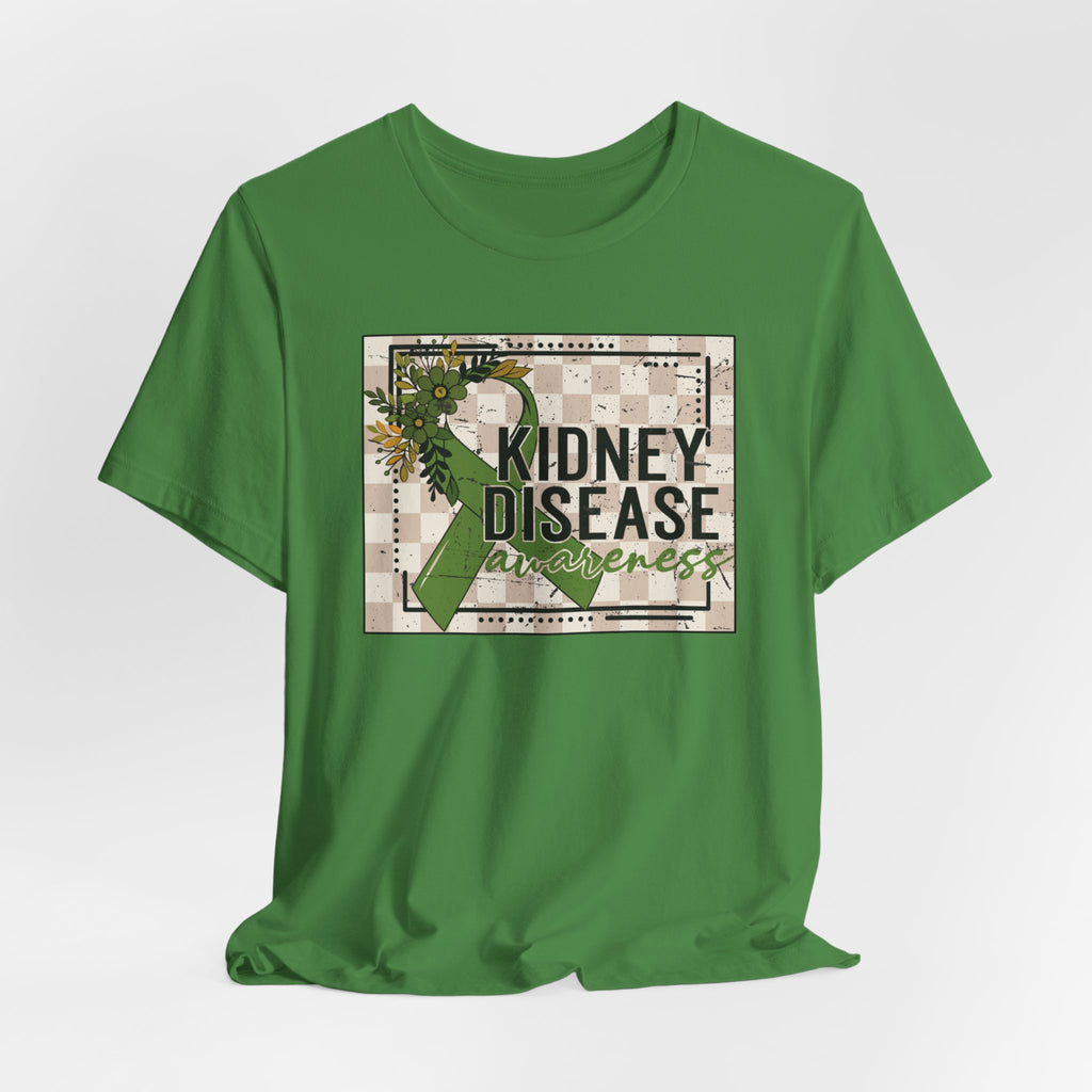 Kidney Disease Awareness Tee — Green Ribbon Support T-Shirt