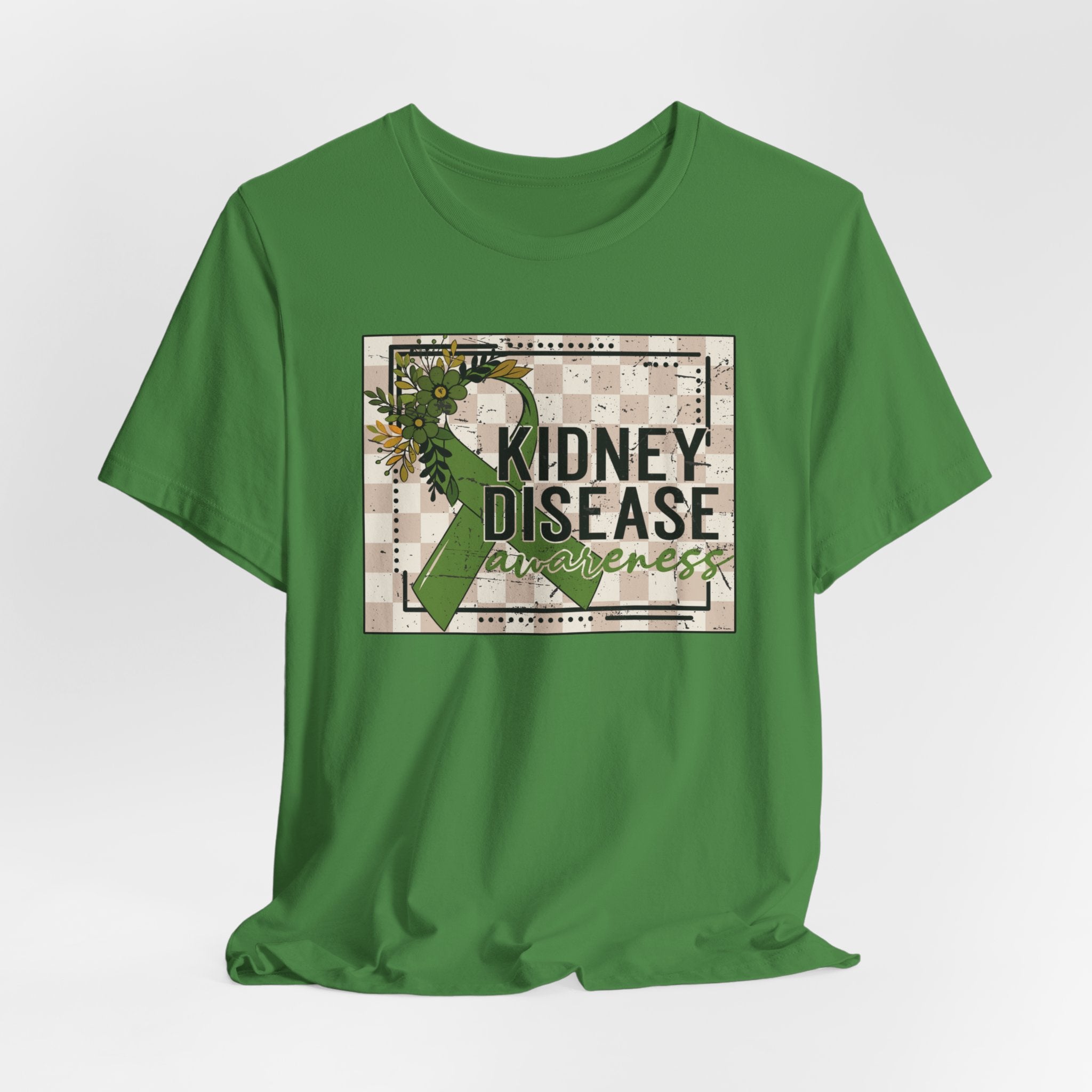 Kidney Disease Awareness Tee — Green Ribbon Support T-Shirt