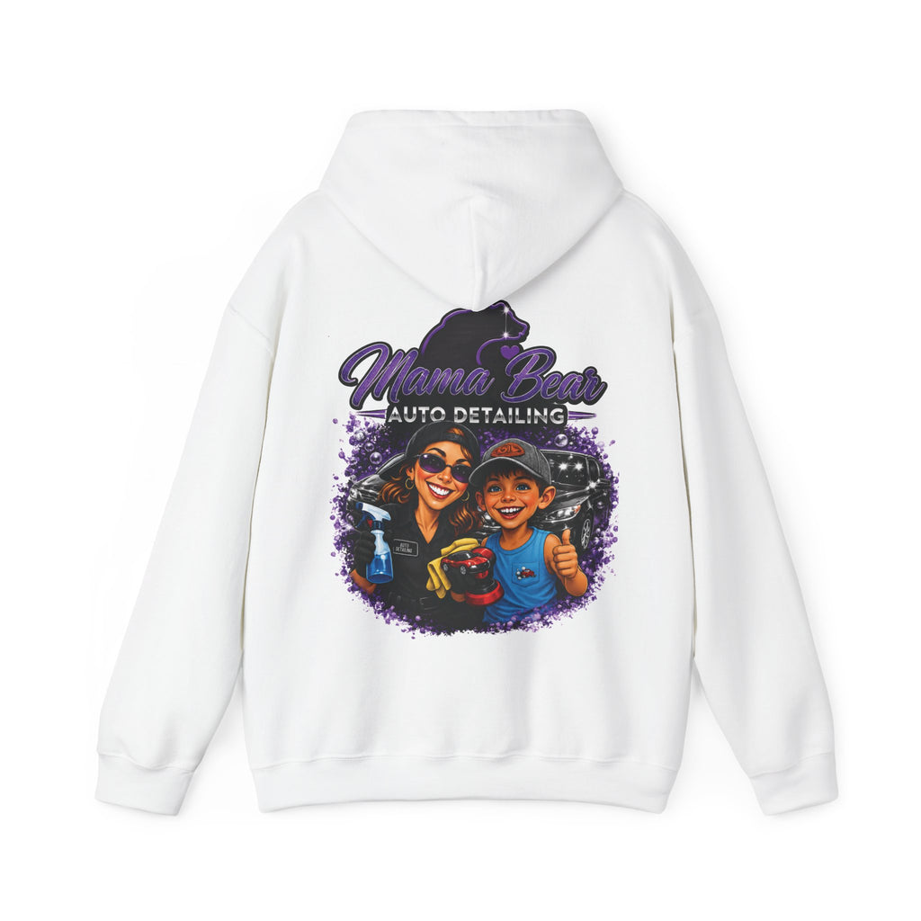 Mama Bear Auto Detailing Hoodie — Women's Car Care Team Pullover