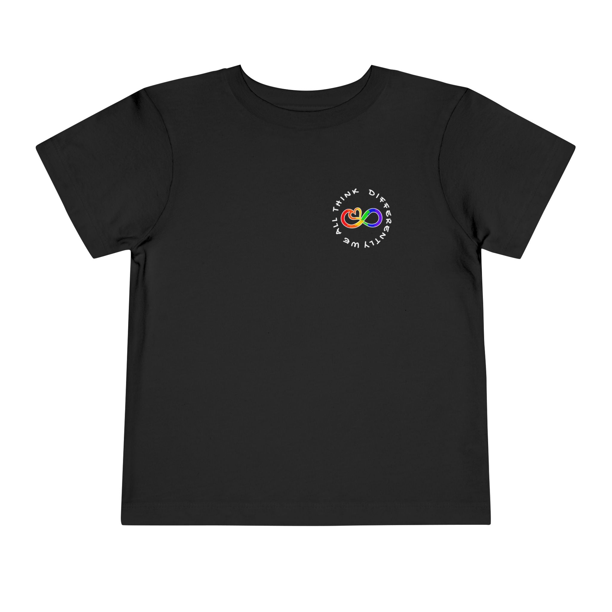 Toddler Neurodivergent Awareness T-Shirt — Colorful Brain Design
