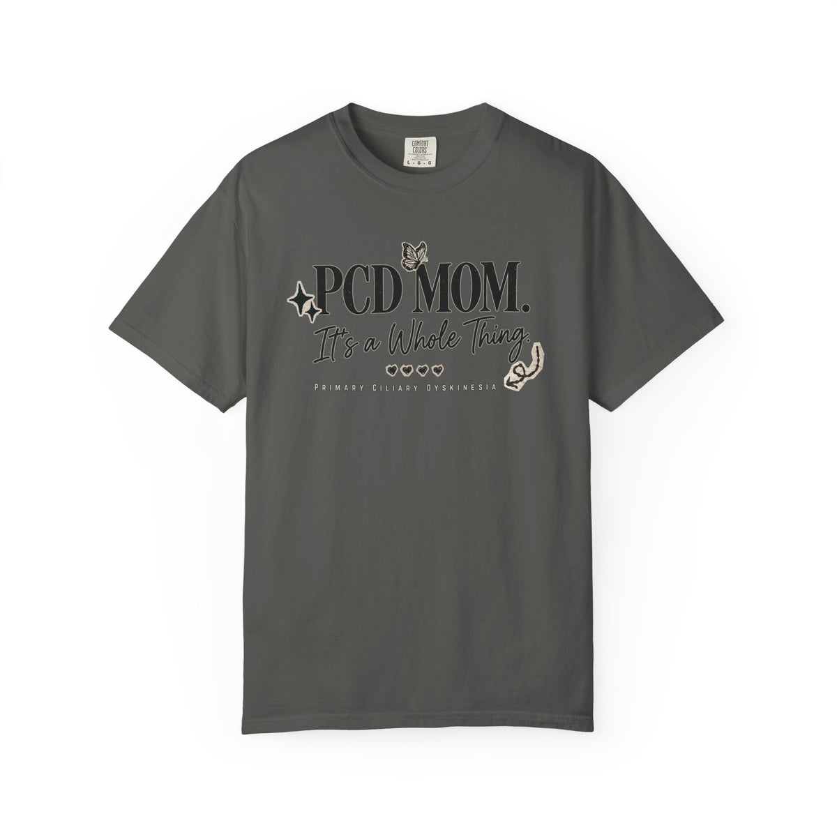PCD Mom T-Shirt – "PCD MOM. It's a Whole Thing" Graphic Tee for PCD Awareness