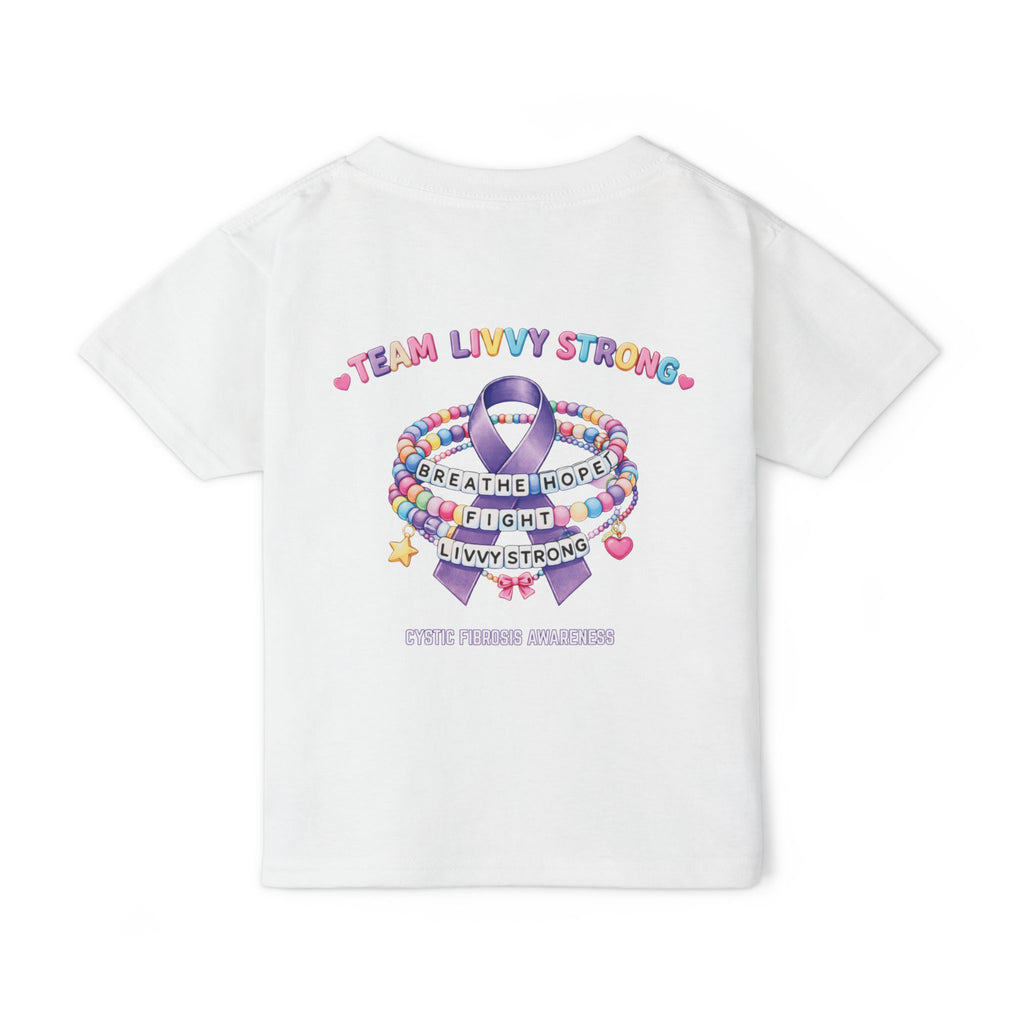 TODDLER Team Livvy Strong Fundraiser T-Shirt —CF Awareness Tee