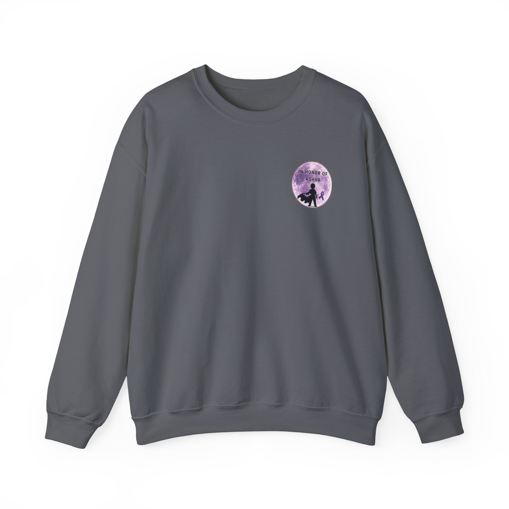Every Hero Leaves a Legacy Adult Crewneck - Ashur Fundraiser