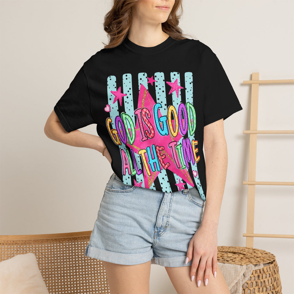 God Is Good All The Time T-Shirt — Bright Faith Graphic Tee