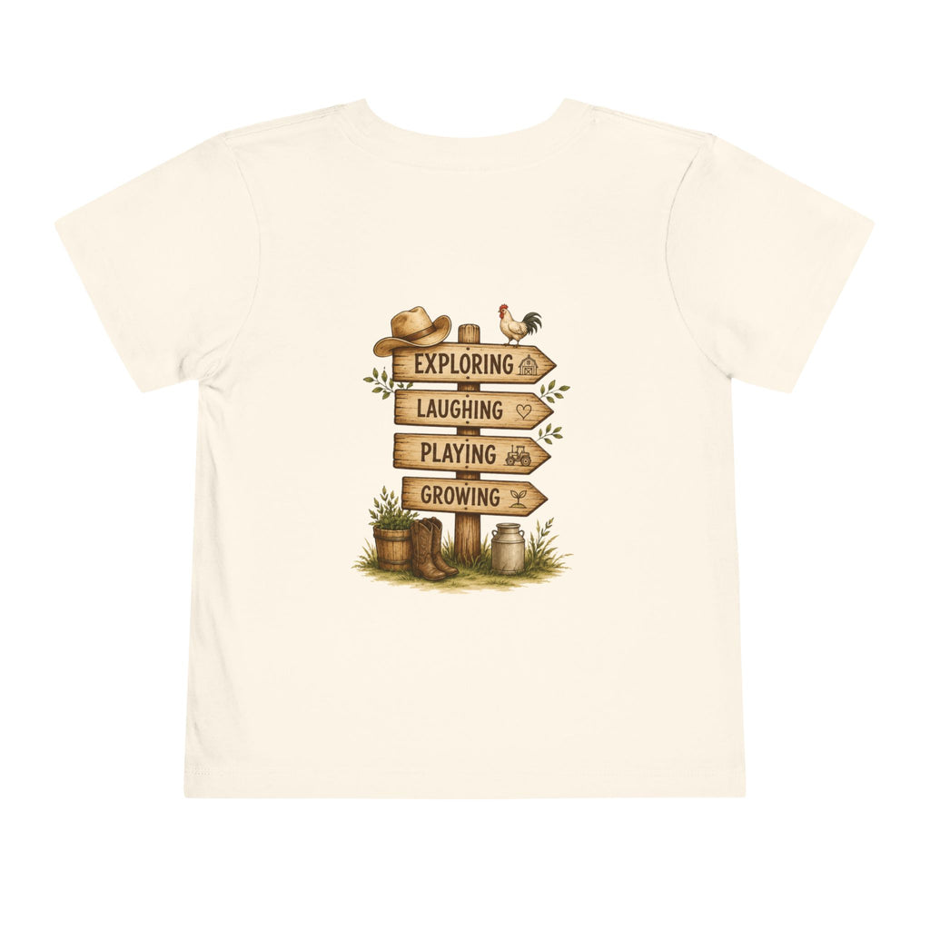 Grandkids Camp Toddler Tee — “with Nonnie & Papa G” Farm Adventure Shirt