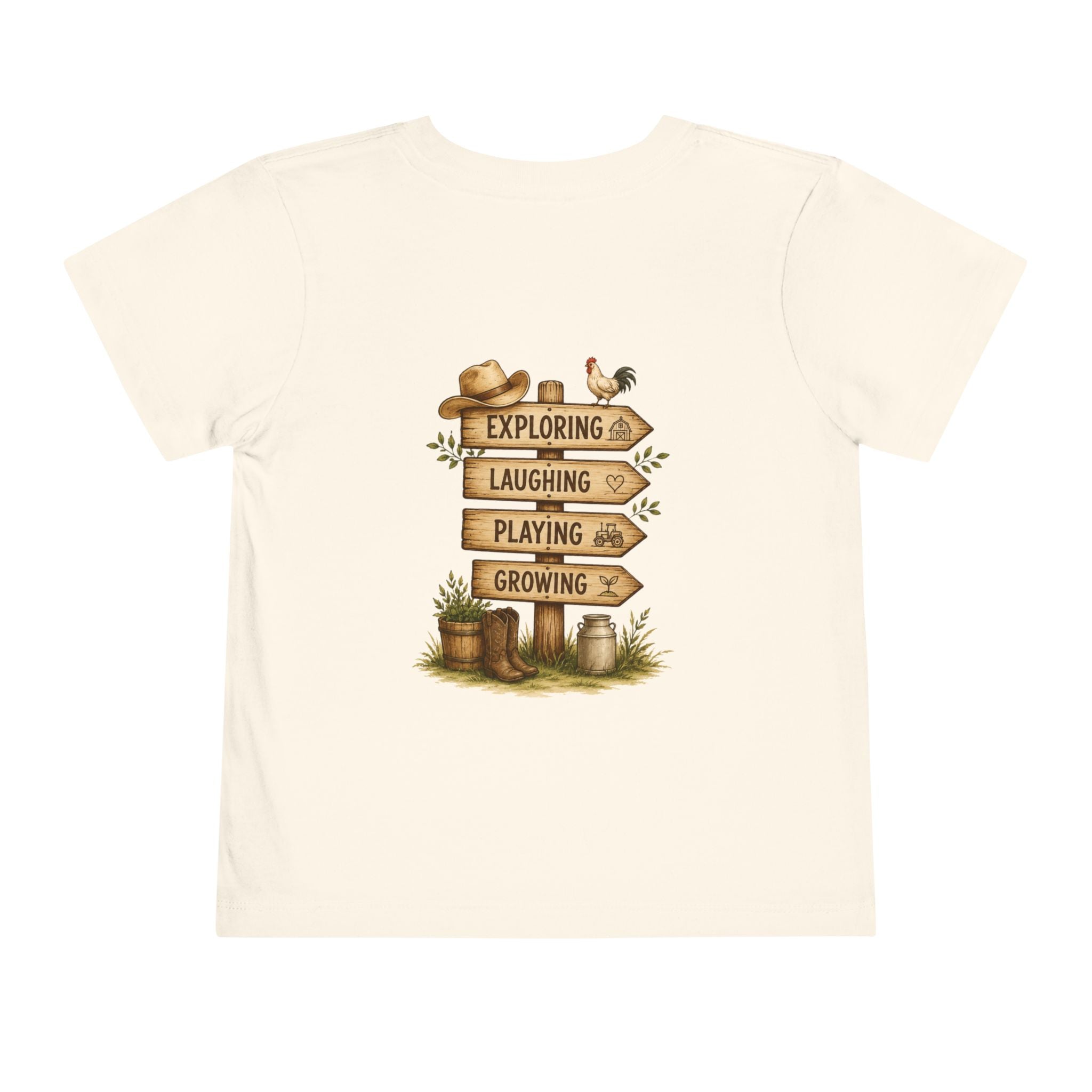 Grandkids Camp Toddler Tee — “with Nonnie & Papa G” Farm Adventure Shirt