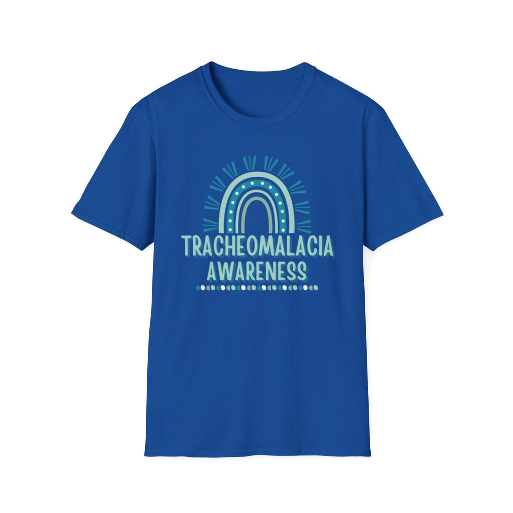 Tracheomalacia Awareness T-Shirt — Teal Rainbow Support Tee