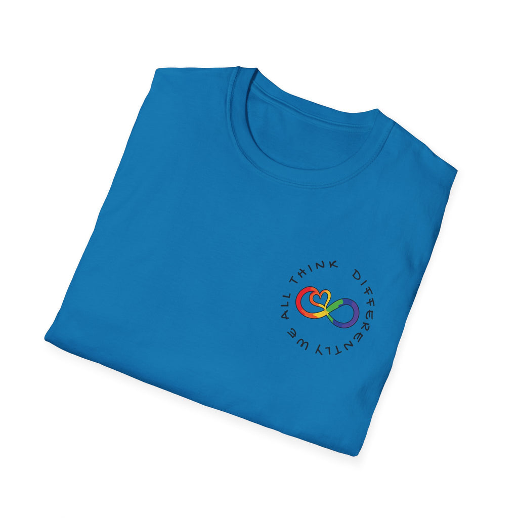 Neurodivergent Awareness T-Shirt — Colorful Brain Design