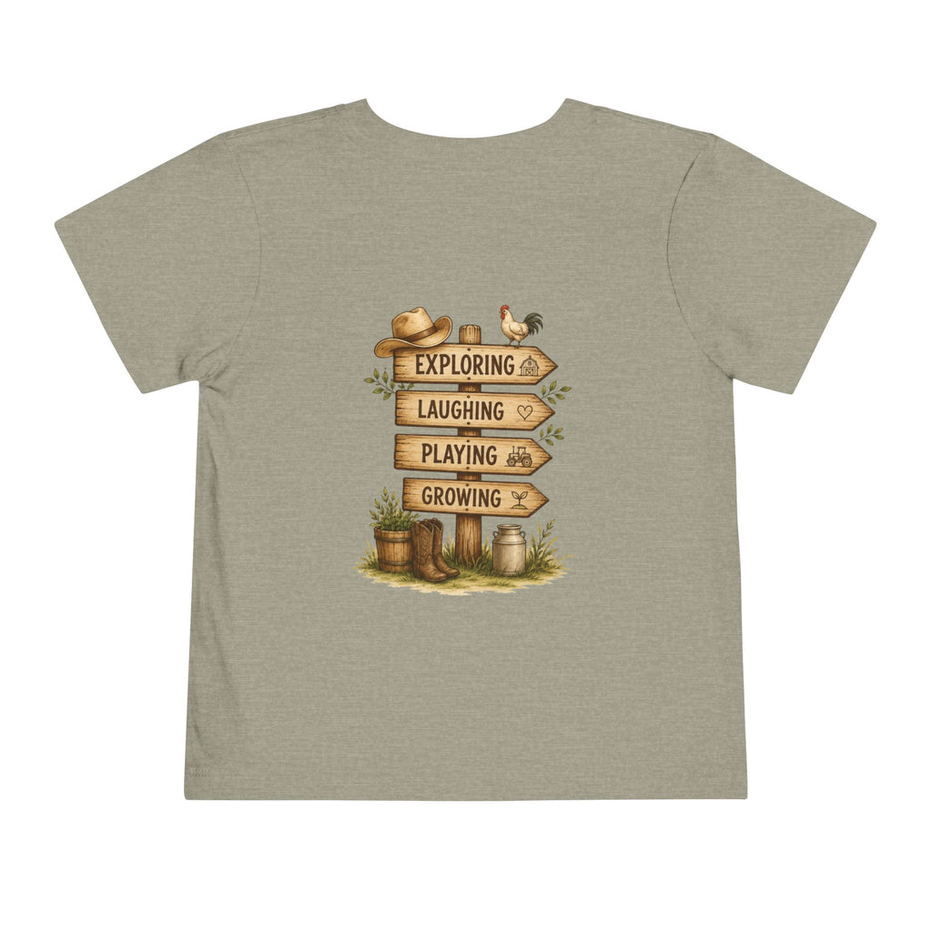 Grandkids Camp Toddler Tee — “with Nonnie & Papa G” Farm Adventure Shirt