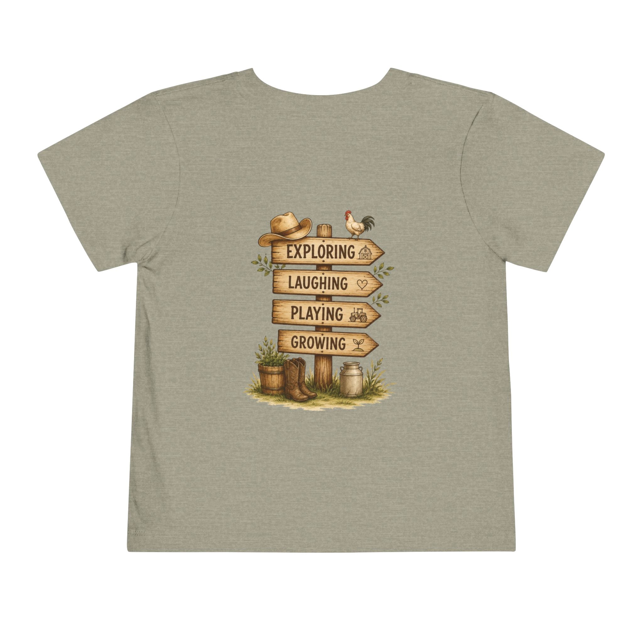 Grandkids Camp Toddler Tee — “with Nonnie & Papa G” Farm Adventure Shirt