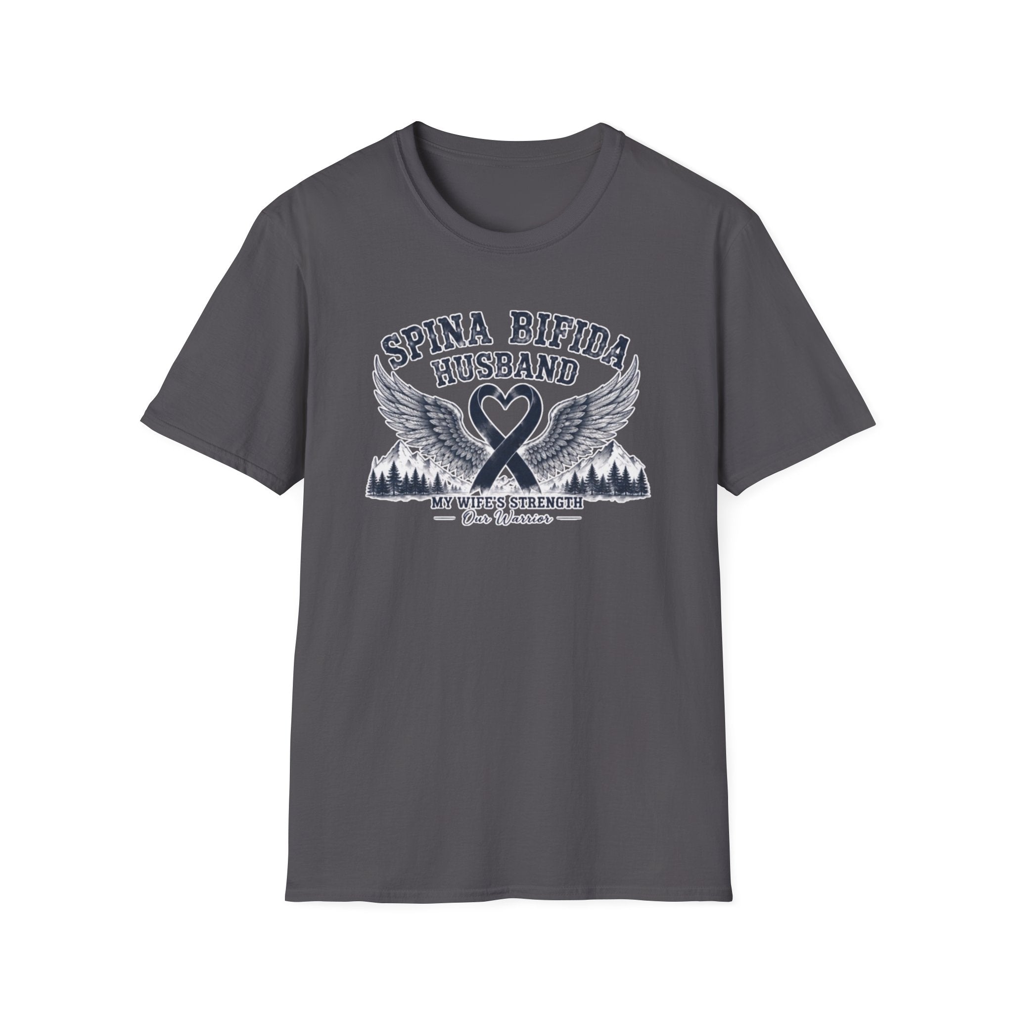 Spina Bifida Husband T-Shirt — My Wife’s Strength Support Tee