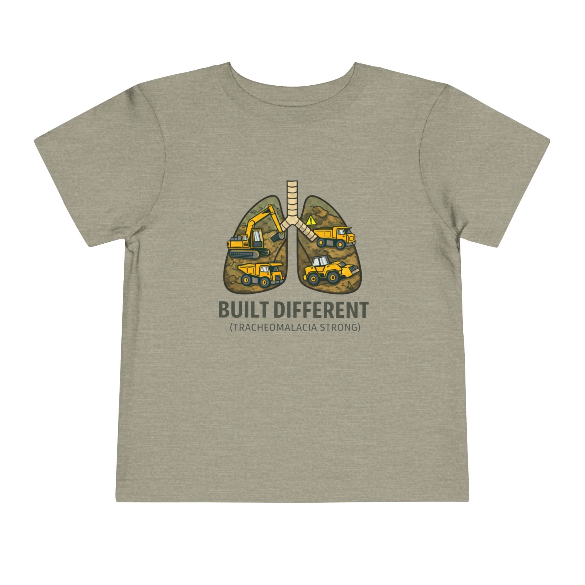 Built Different Toddler Tee — Tracheomalacia