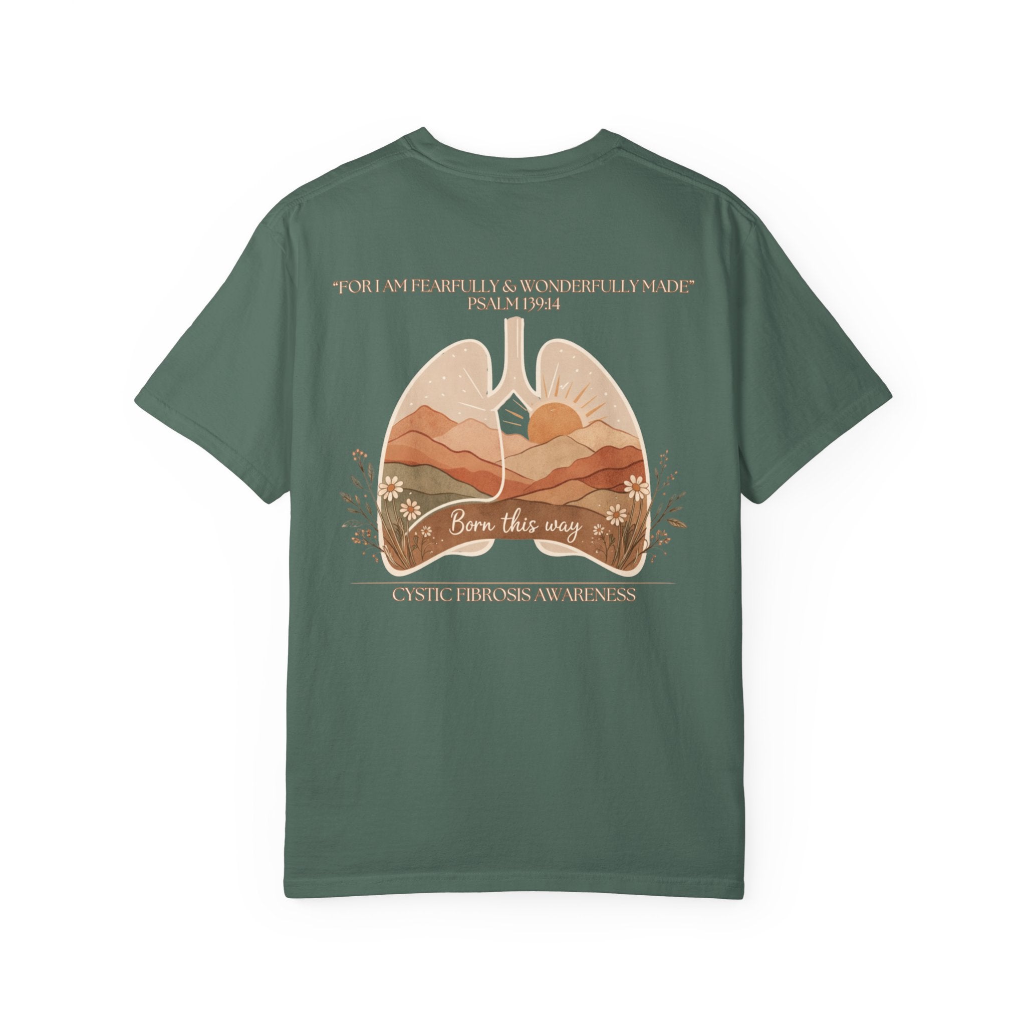 Born This Way Lungs Graphic T-Shirt — Cystic Fibrosis Awareness Tee