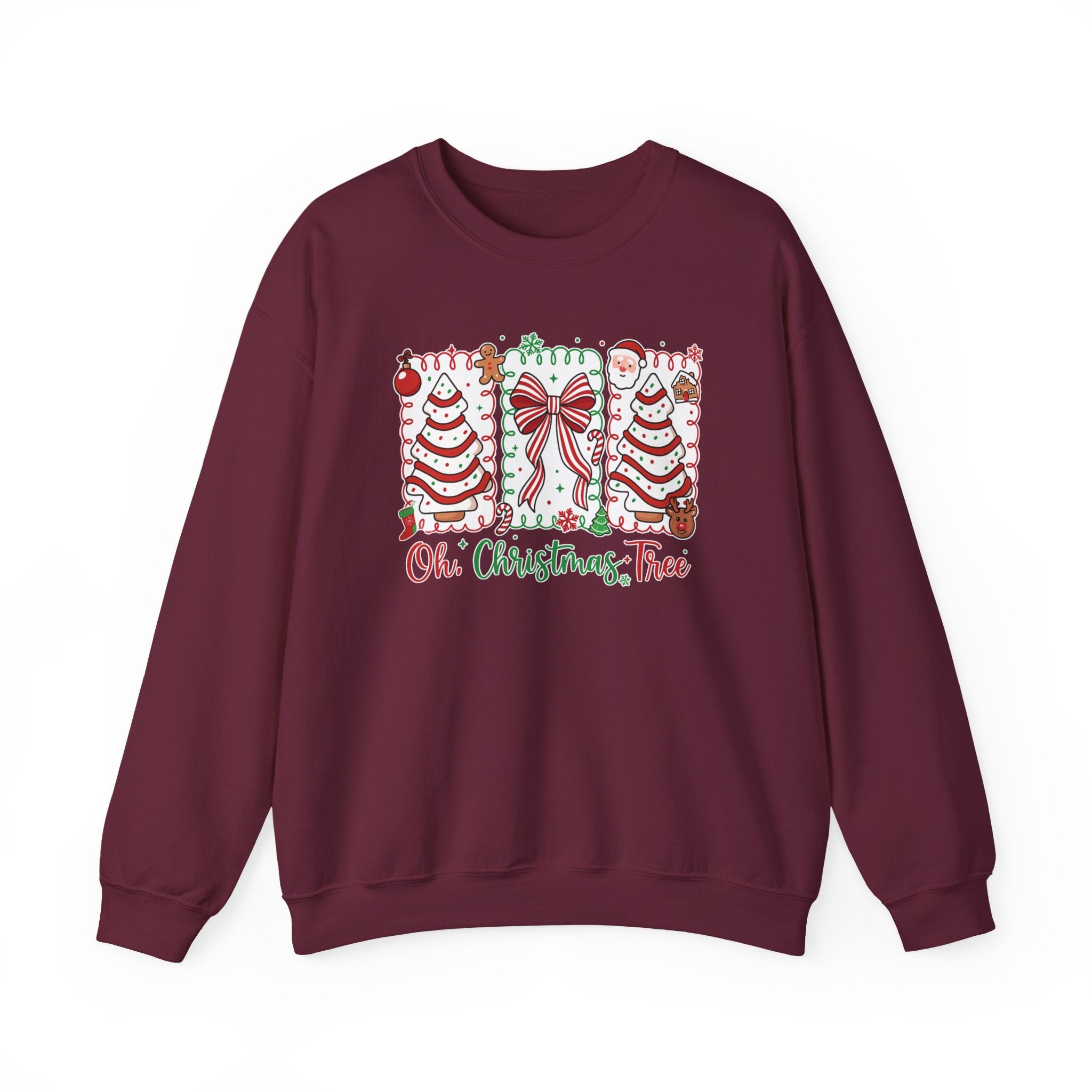 Christmas Tree Sweatshirt — "Oh, Christmas Tree" Holiday Crewneck