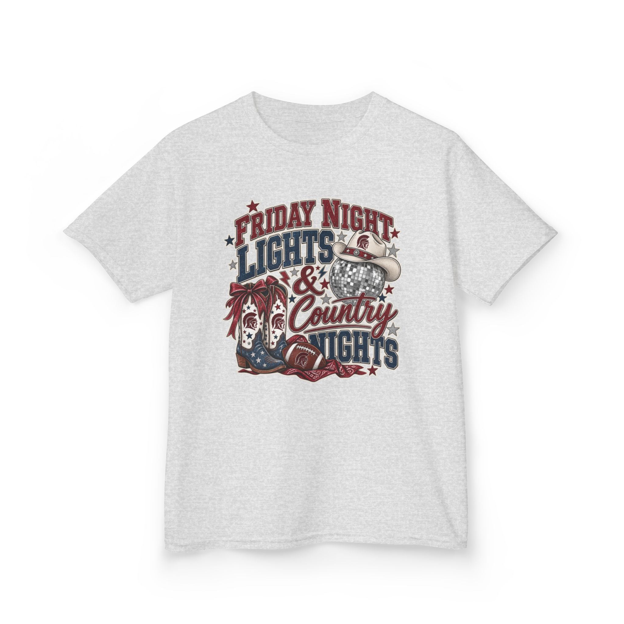 Kids Tee — "Friday Night Lights & Country Nights" Graphic