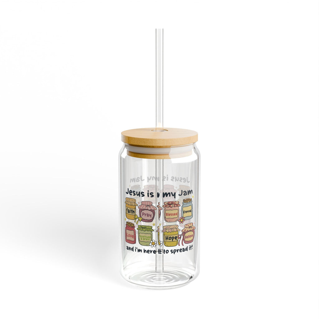 Jesus is My Jam Sipper Glass, 16oz