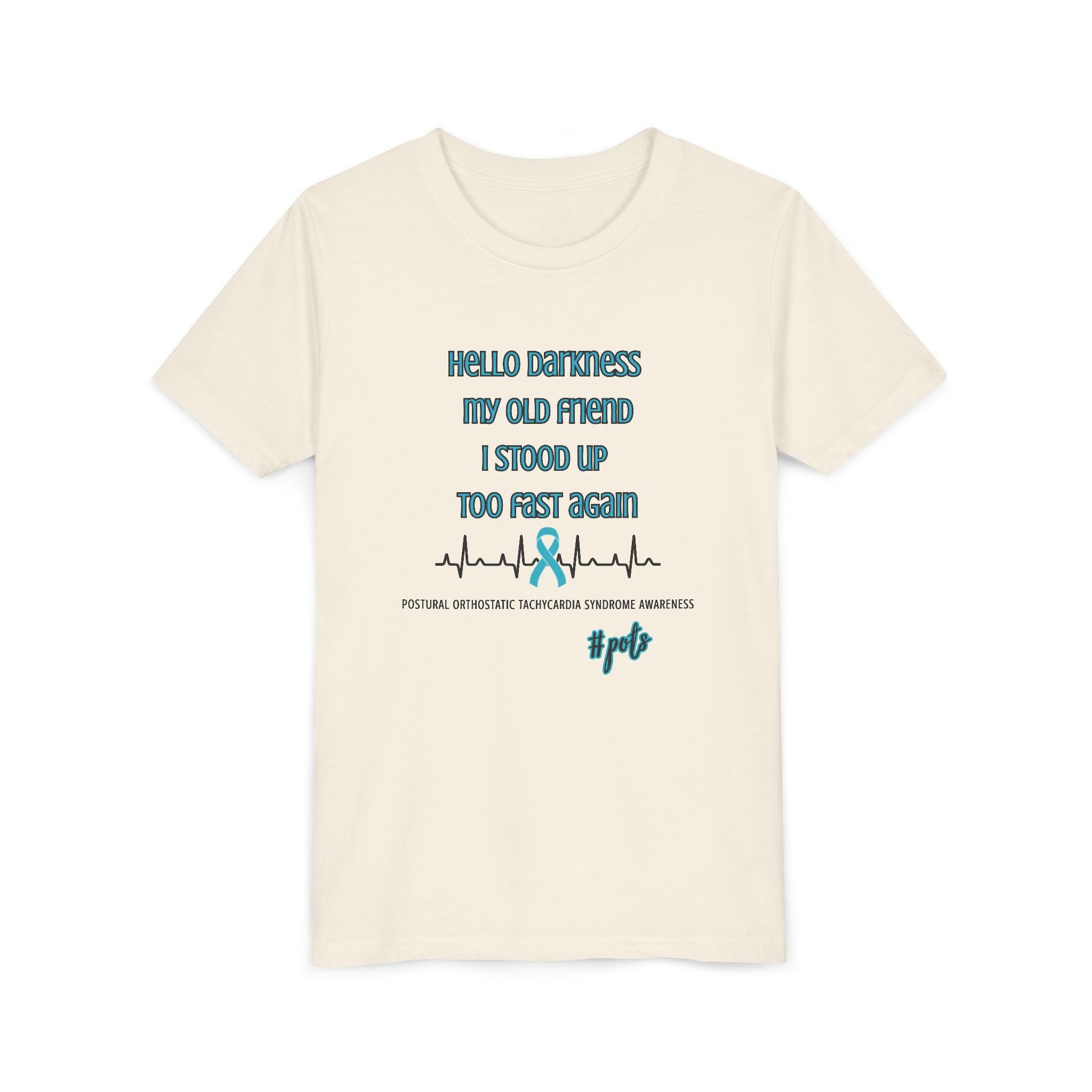 Youth Tee Hello Darkness POTS Awareness