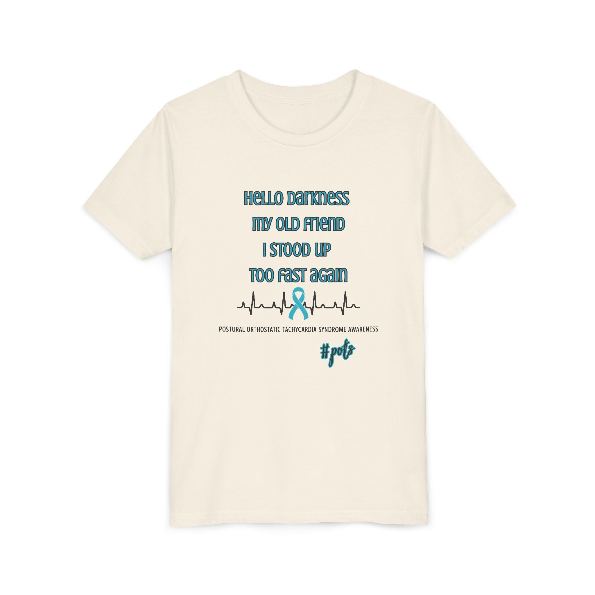 Youth Tee Hello Darkness POTS Awareness