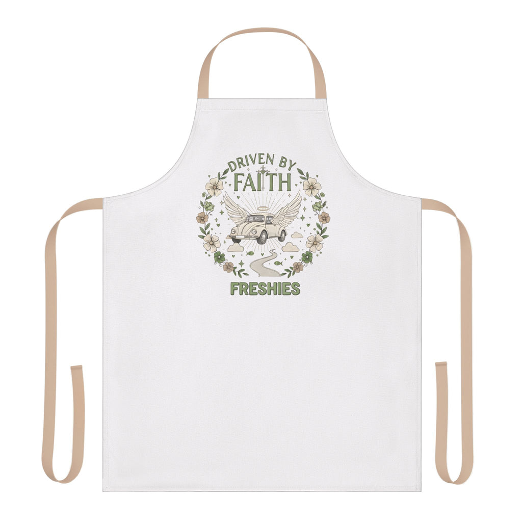 Driven By Faith Freshies Apron — Rustic Floral Car Design -Dani