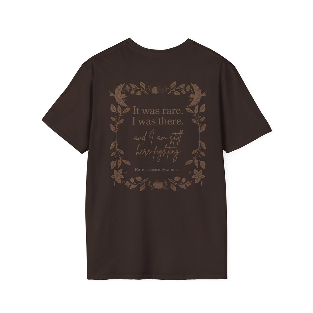 Floral Quote T‑Shirt — "It was rare, I was there" Inspirational Graphic Tee