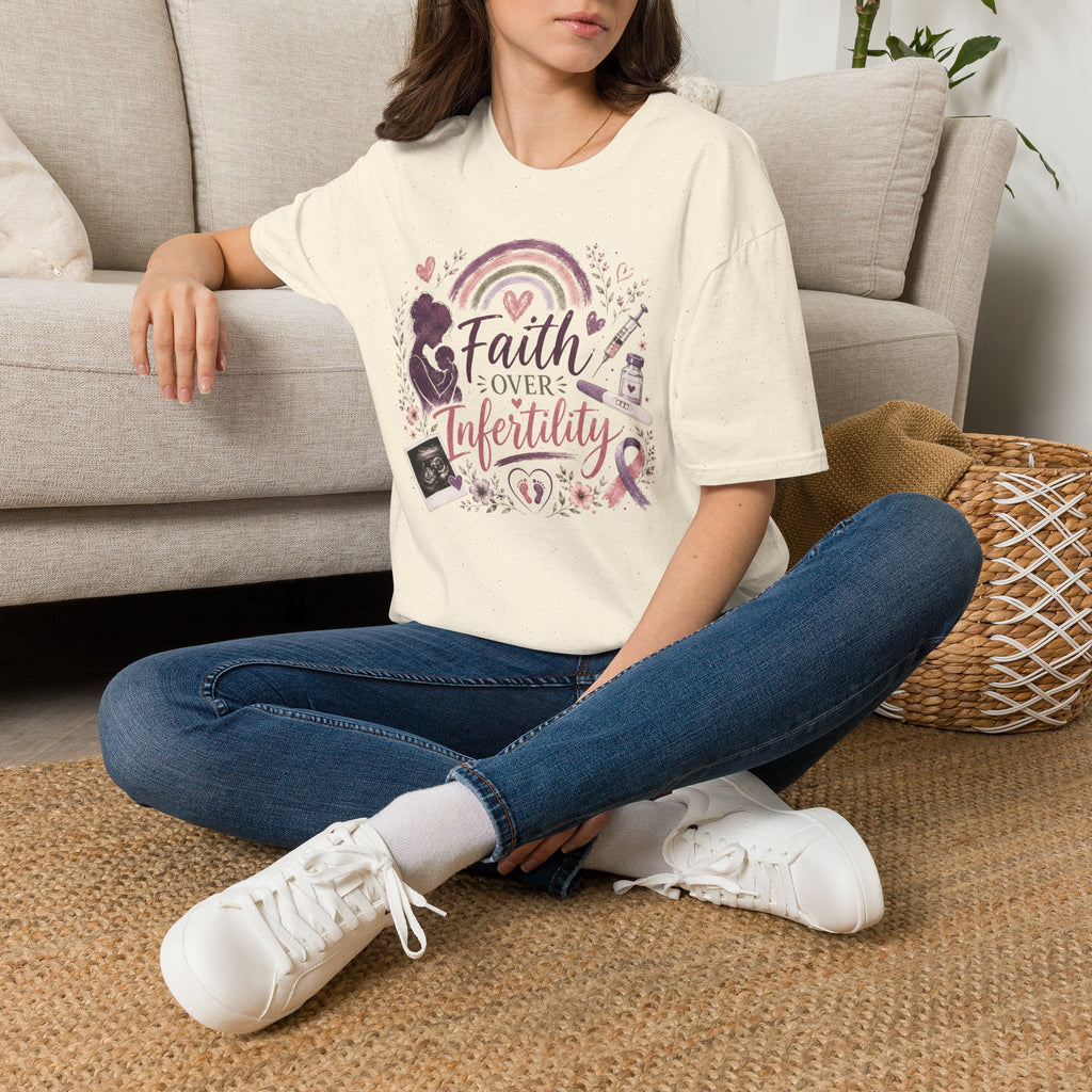 Faith Over Infertility T-Shirt — Inspirational Fertility Support Tee