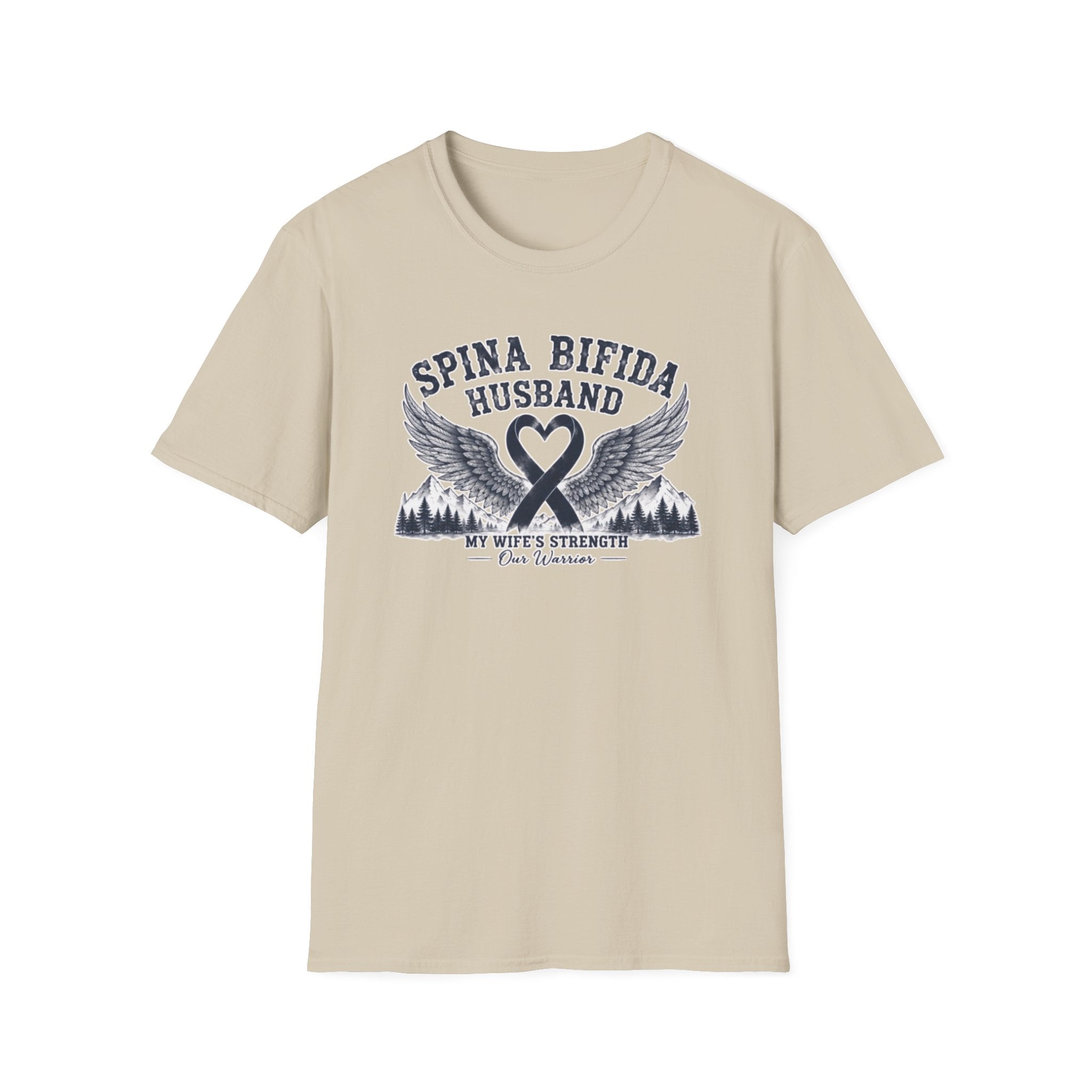 Spina Bifida Husband T-Shirt — My Wife’s Strength Support Tee