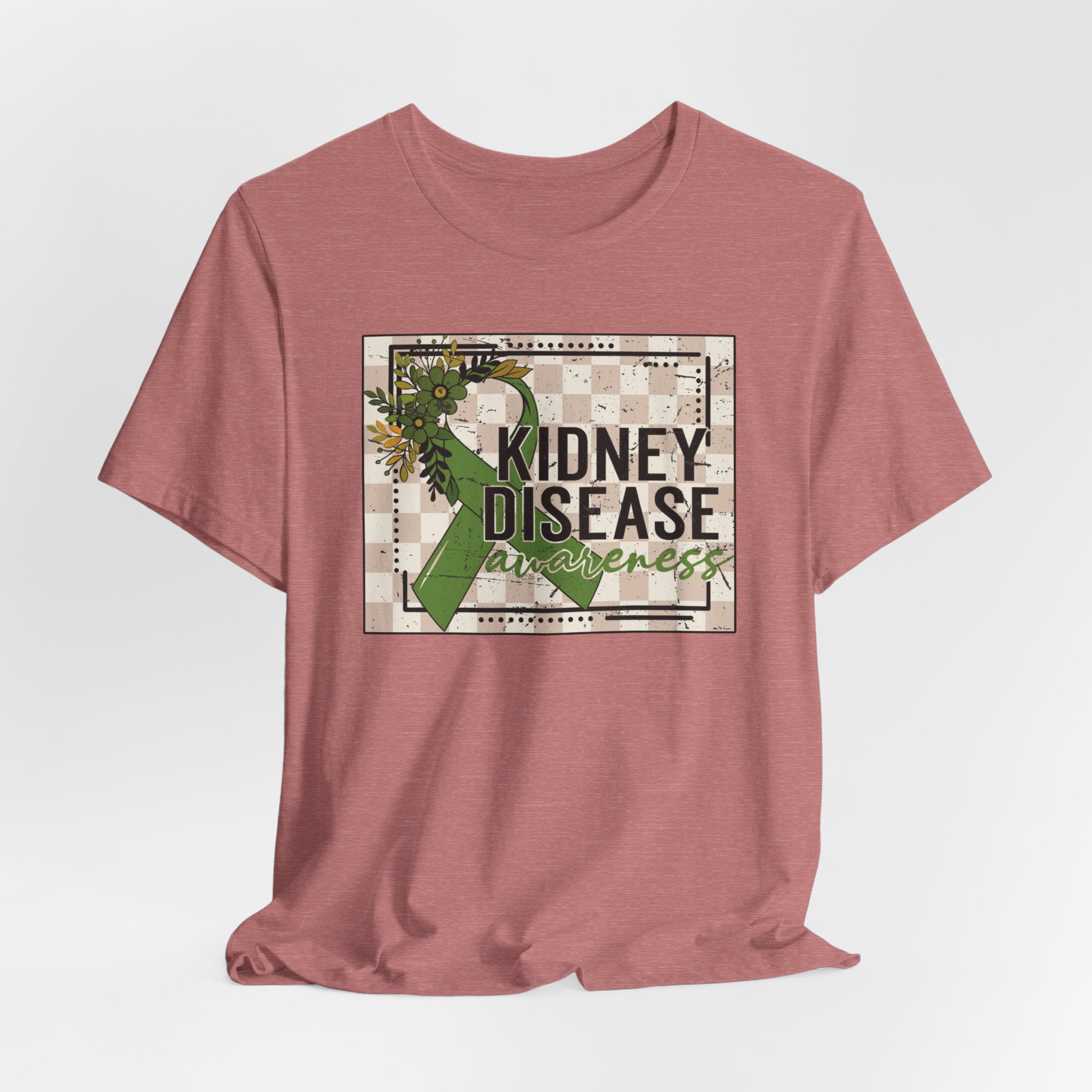 Kidney Disease Awareness Tee — Green Ribbon Support T-Shirt