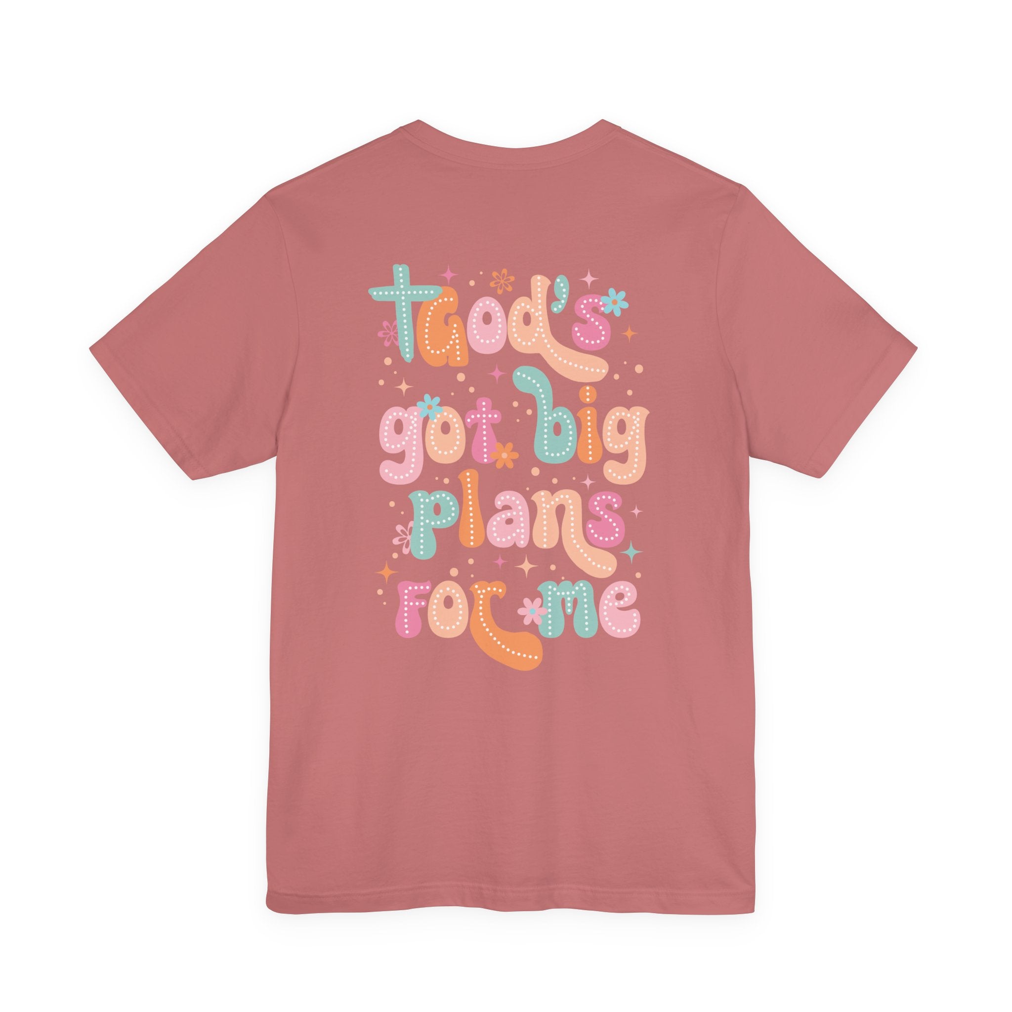 God's Got Big Plans For Me T-Shirt — Christian Mama Cross Tee