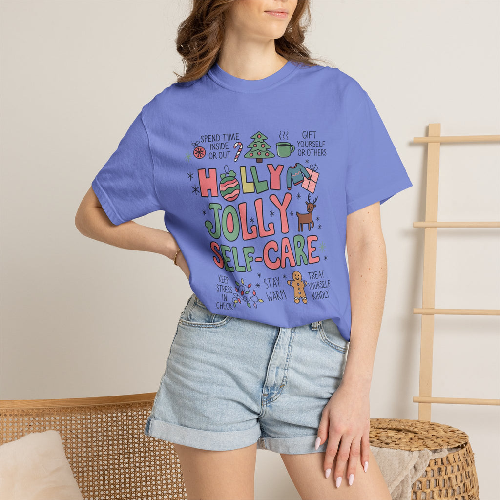 Christmas Self Care Tee — Holiday T-shirt
