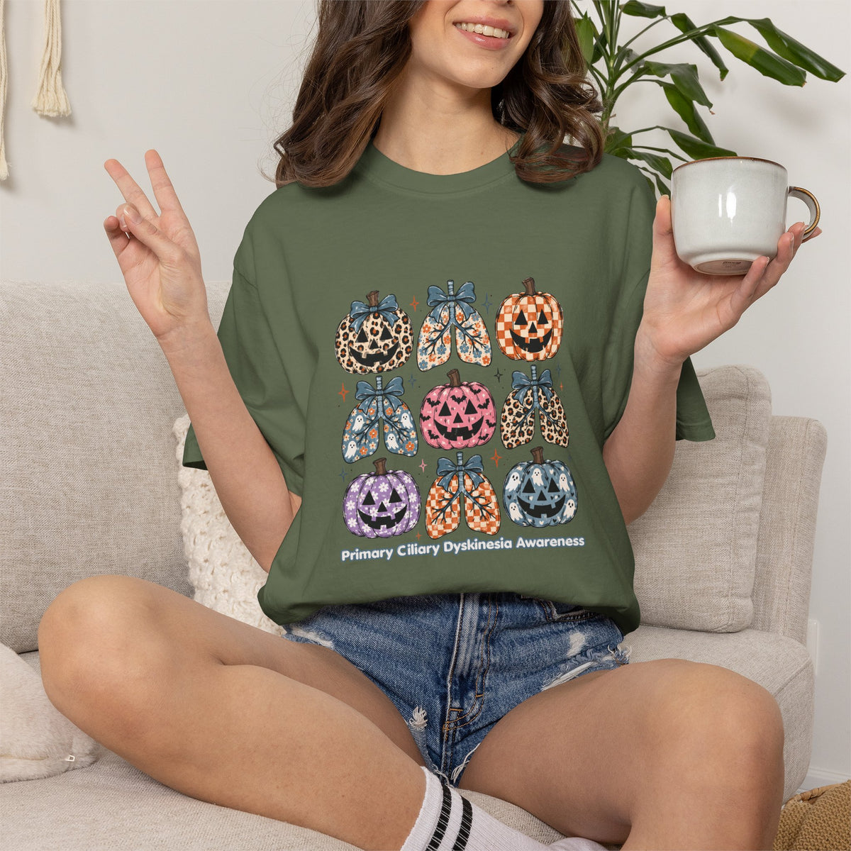 PCD Halloween Leopard Pumpkin Tee