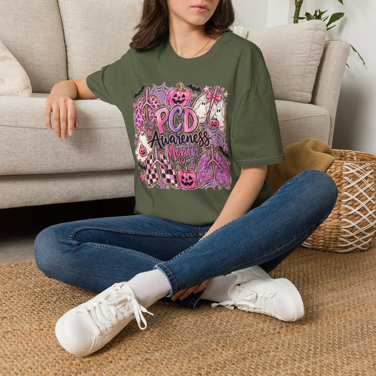 PCD Awareness Month Pumpkin T-Shirt