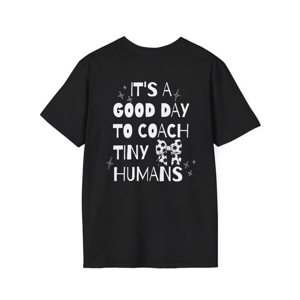 Soccer Coach T-Shirt - Tiny Humans Coaching Design