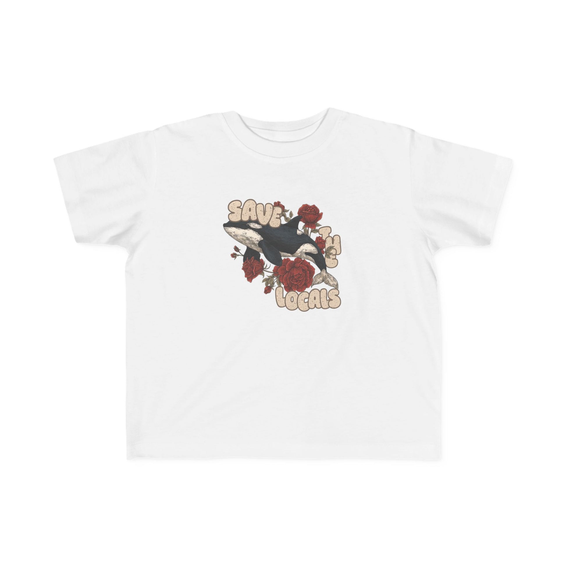 Toddler's Eco-Friendly Tee: Save the Locals, Cute Kids Shirt, Sustainable Fashion, Nature Lover Gift, Children's Awareness Apparel