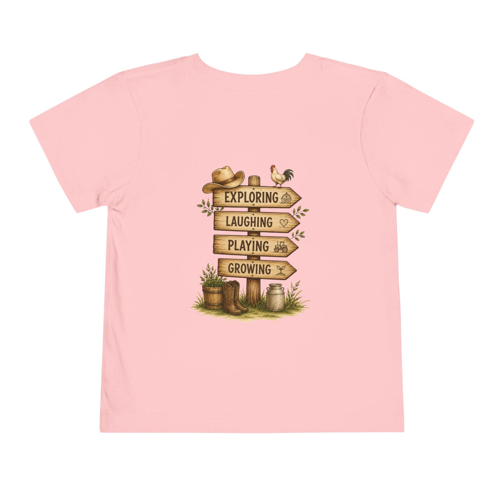 Grandkids Camp Toddler Tee — “with Nonnie & Papa G” Farm Adventure Shirt