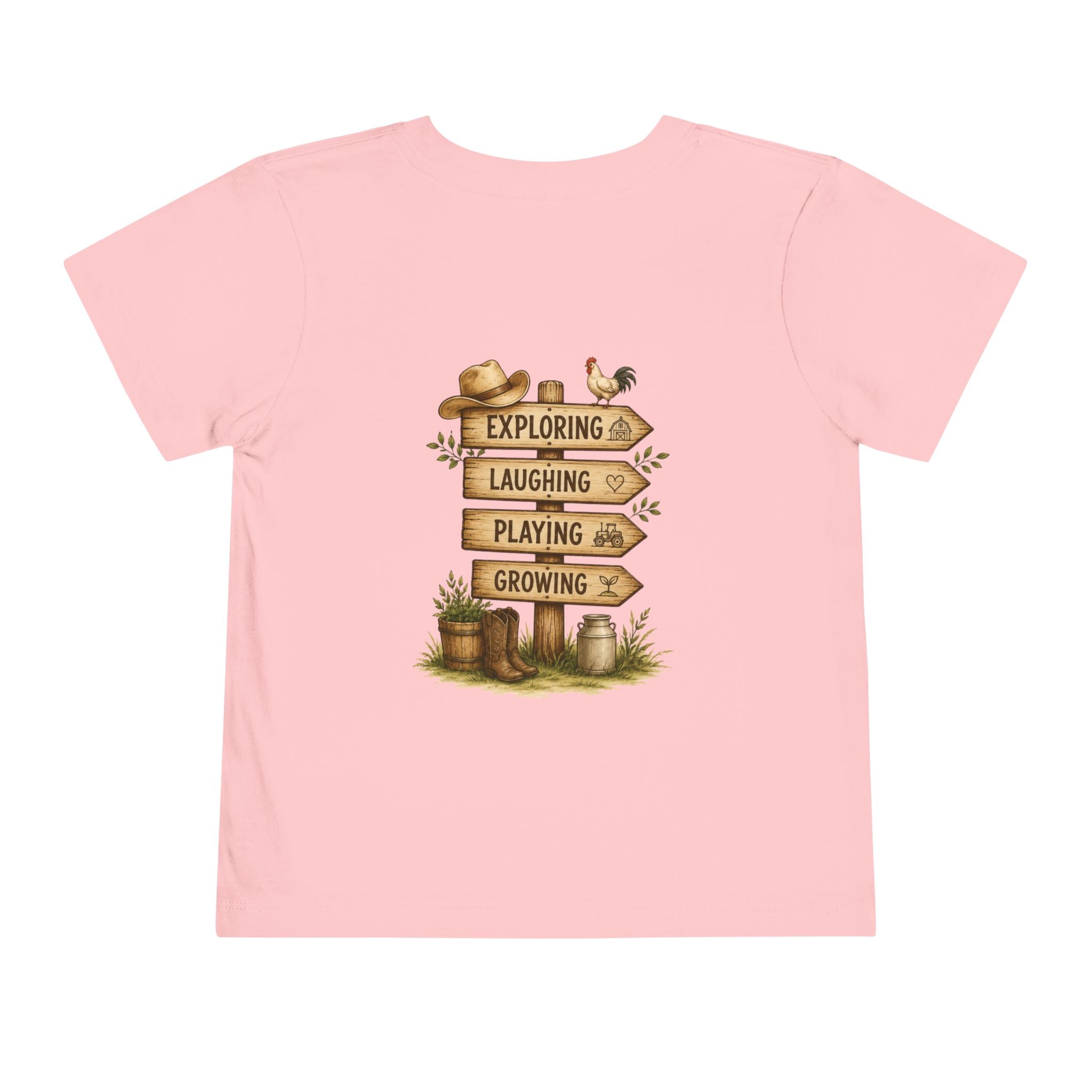 Grandkids Camp Toddler Tee — “with Nonnie & Papa G” Farm Adventure Shirt
