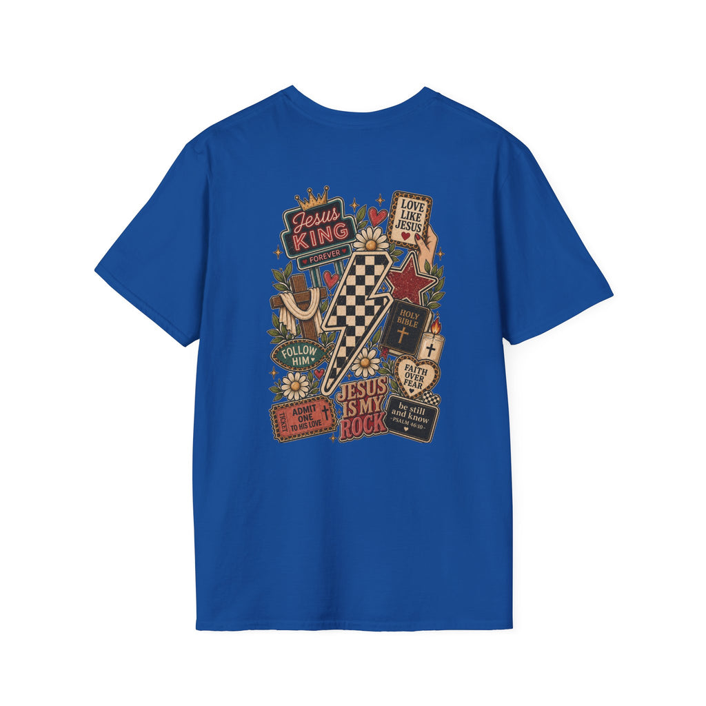 Jesus Is King T-Shirt — Retro Crown Faith Tee