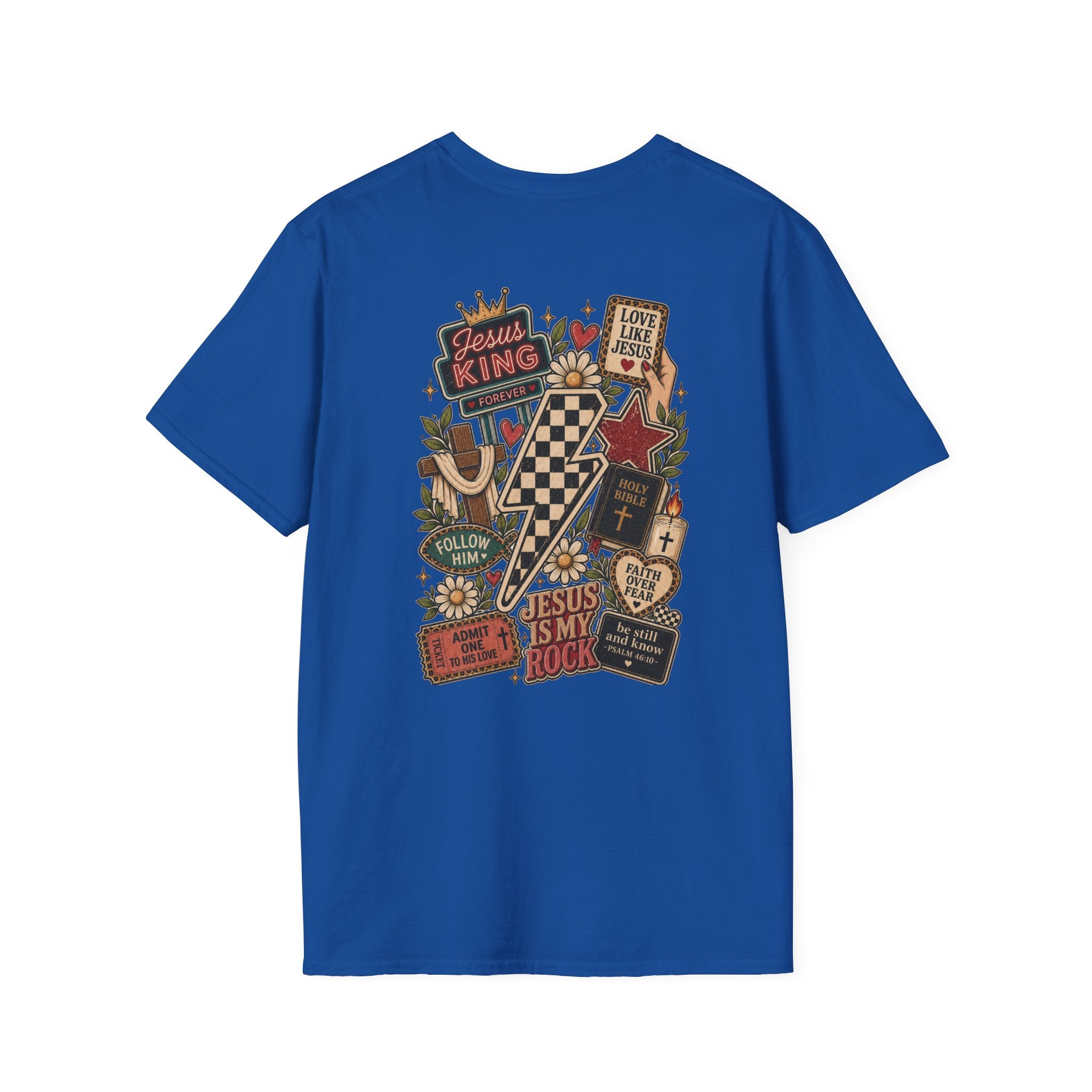Jesus Is King T-Shirt — Retro Crown Faith Tee