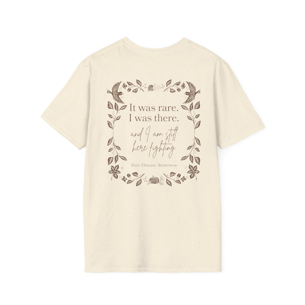 Floral Quote T‑Shirt — "It was rare, I was there" Inspirational Graphic Tee