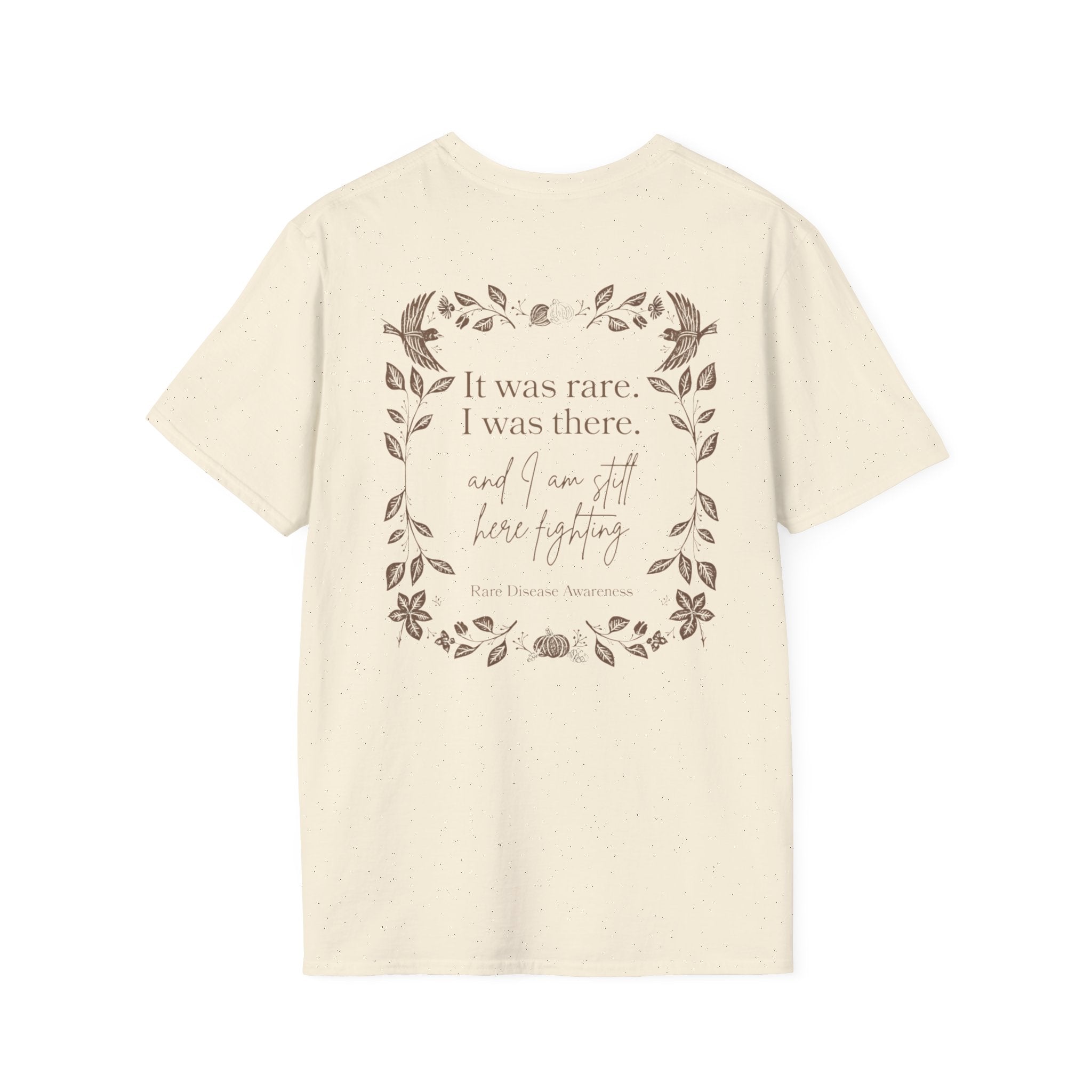 Floral Quote T‑Shirt — "It was rare, I was there" Inspirational Graphic Tee