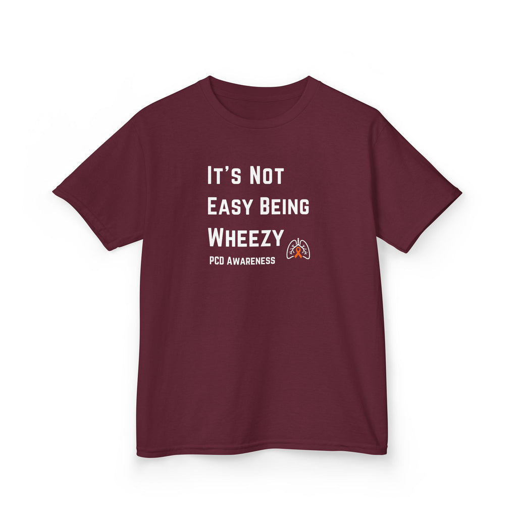 Kids 'Not Easy Being Wheezy' PCD Awareness Tee