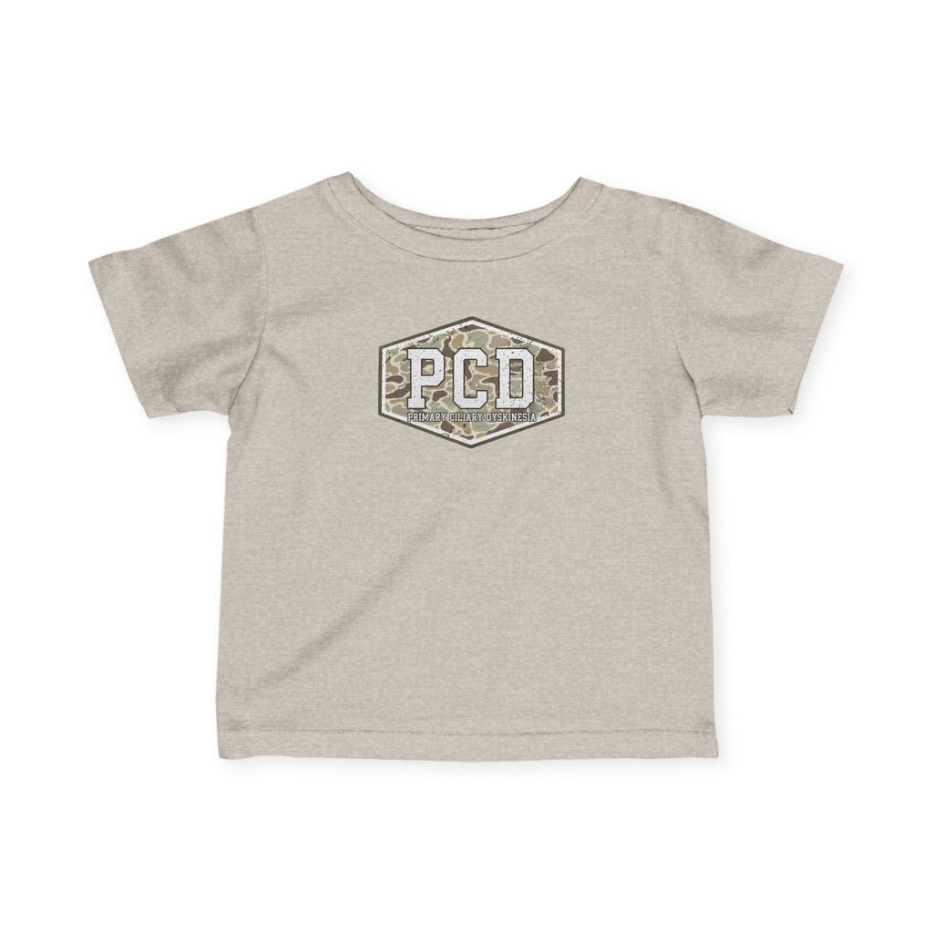 Infant PCD Camo Logo T-Shirt — Primary Ciliary Dyskinesia Awareness Tee