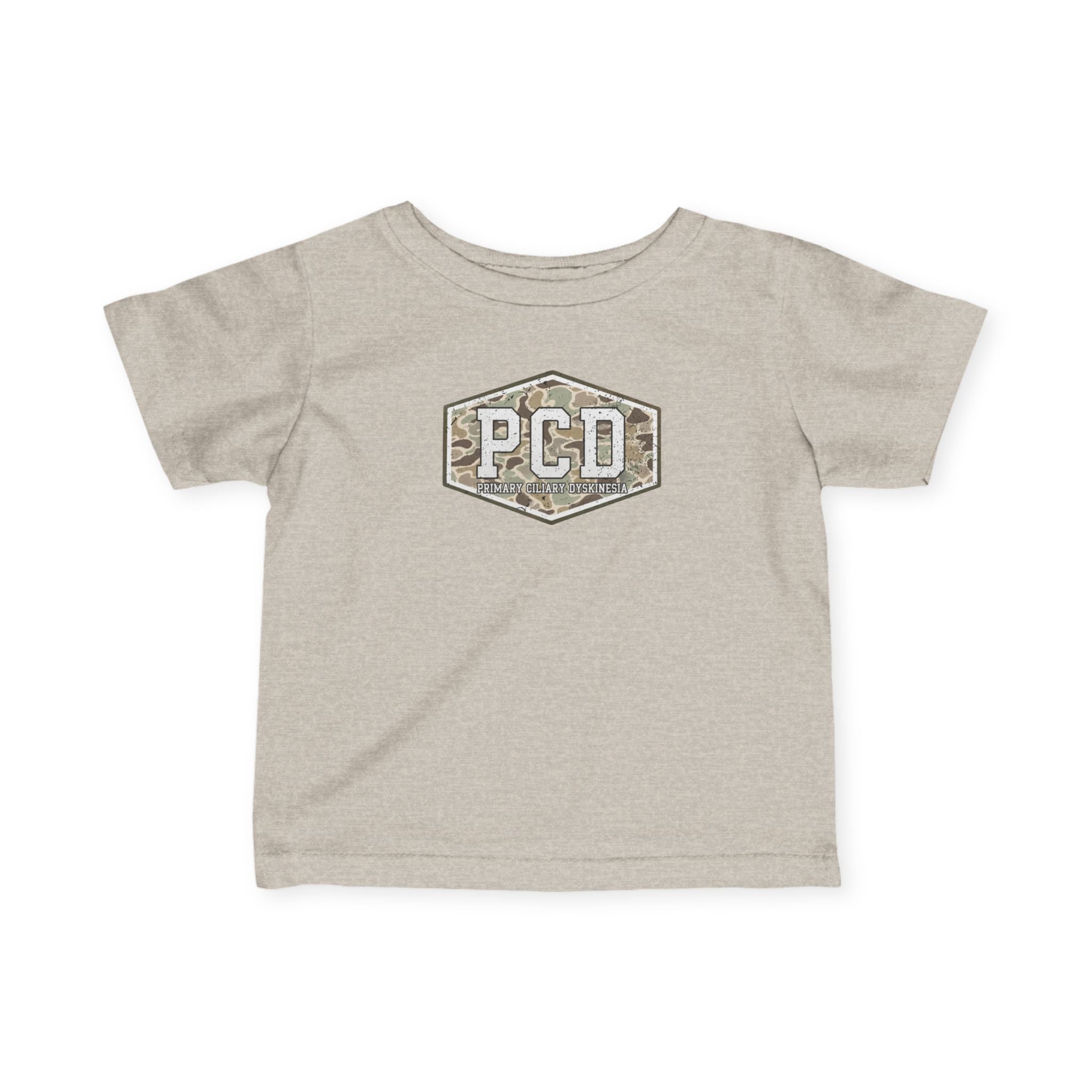 Infant PCD Camo Logo T-Shirt — Primary Ciliary Dyskinesia Awareness Tee