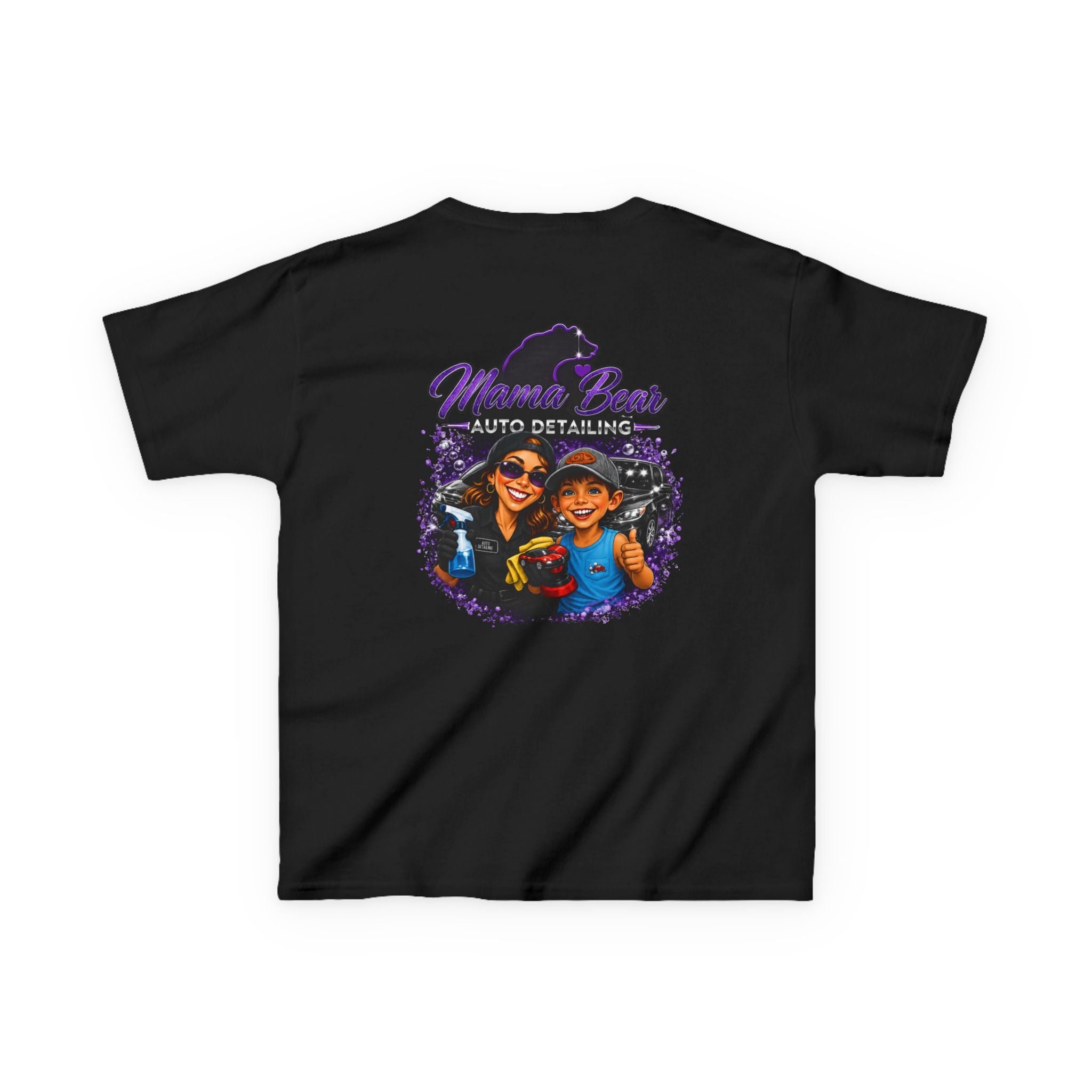 Kids Mama Bear Auto Detailing Tee — Cute Mechanic/Detailing Shirt for Kids