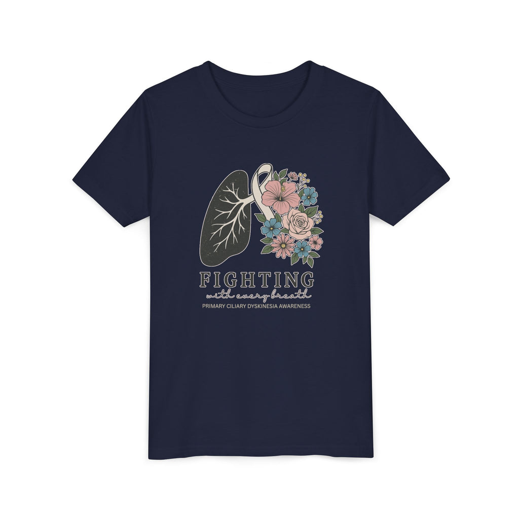 PCD Youth Tee - Fighting with Every Breath