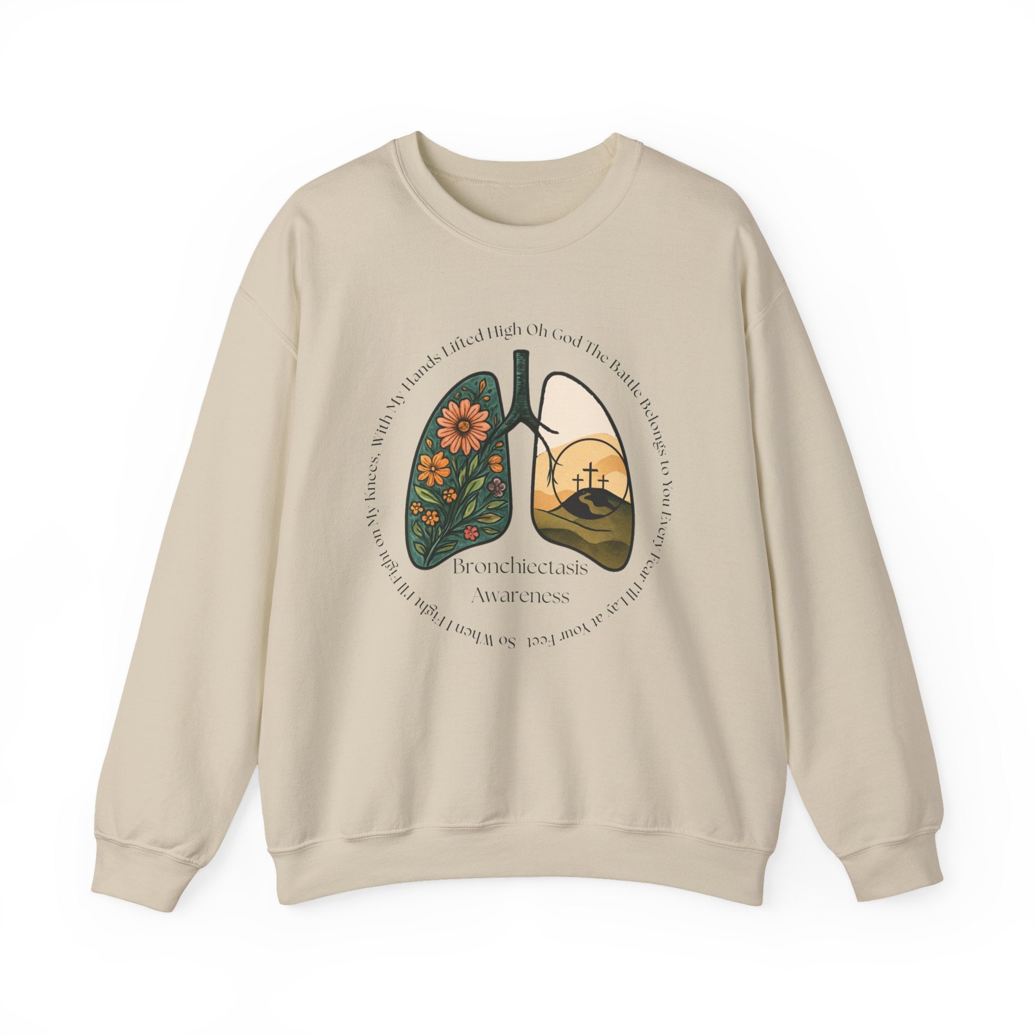 Bronchiectasis Awareness Sweatshirt - Battle Belongs to You