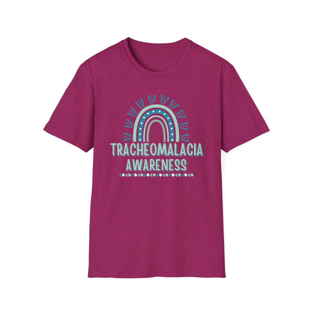 Tracheomalacia Awareness T-Shirt — Teal Rainbow Support Tee