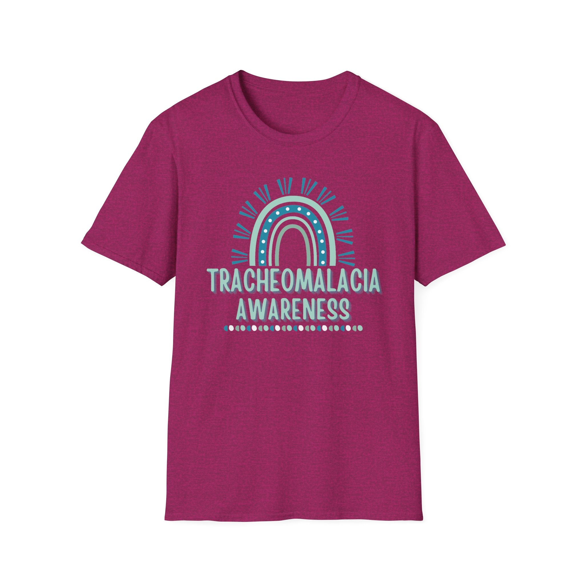 Tracheomalacia Awareness T-Shirt — Teal Rainbow Support Tee